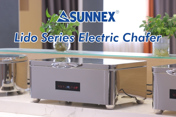 Sunnex Gach Cur Chun Cinn Nua, Sraith Lido Chafing Dish