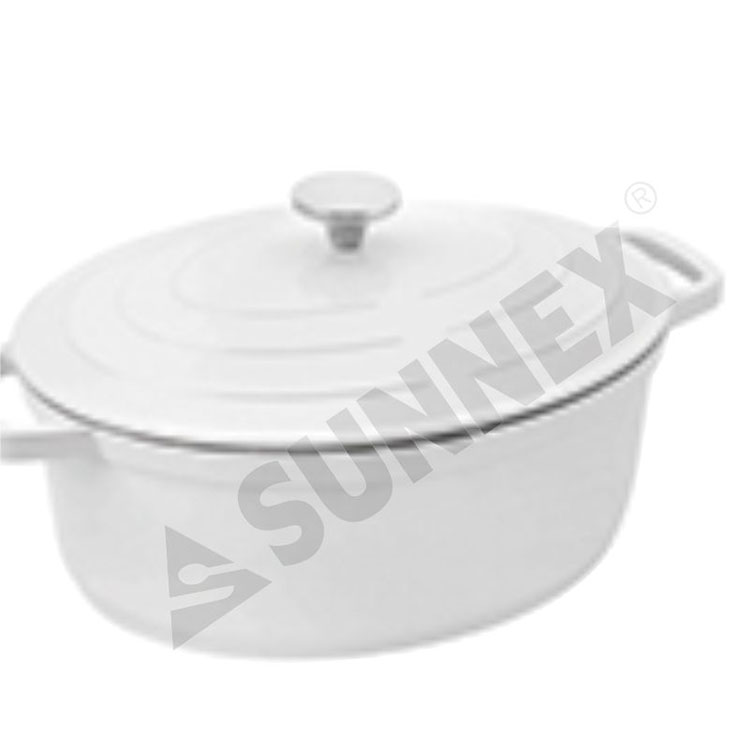 Dath Bán Pota Anraith Neamhmhaide Cistine Cookware Casserole Oval